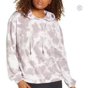 Zella Lilac purple Tie Dyed Hoodie Medium NEW
